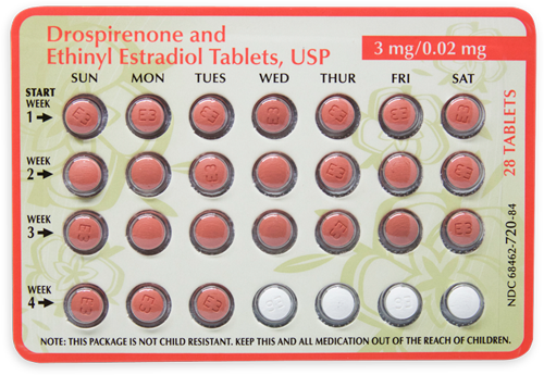 drospirenone eth estradiol tab